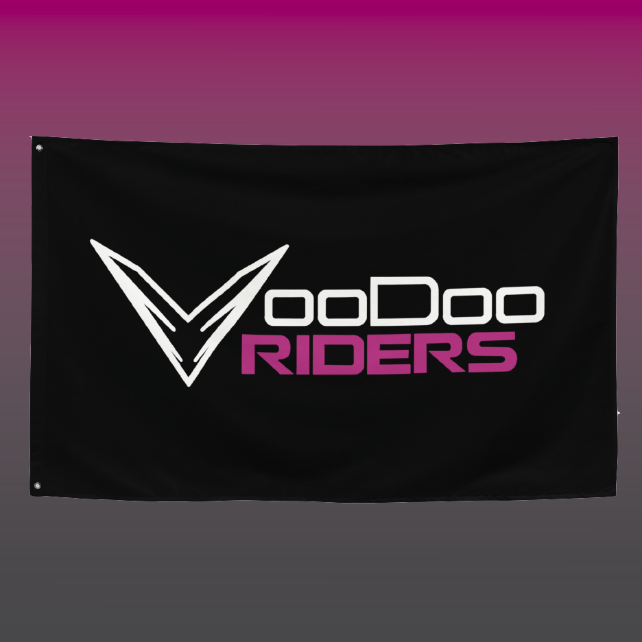 VooDoo Riders Flag- Fuchsia