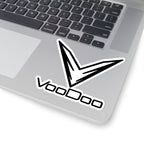 VooDoo Logo Kiss-Cut Sticker — Black & White Laptop Decal
