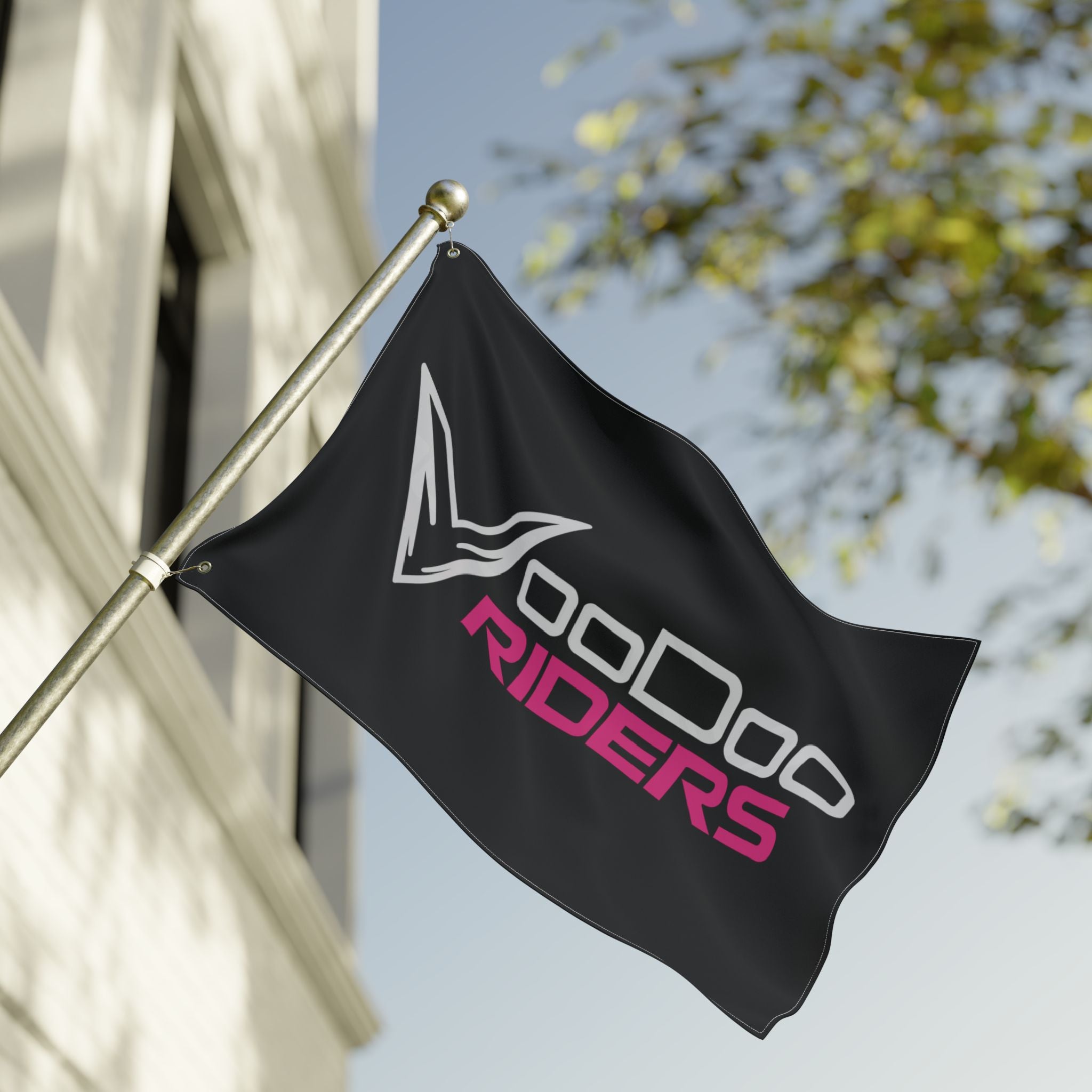 VooDoo Riders Flag - Fuchsia