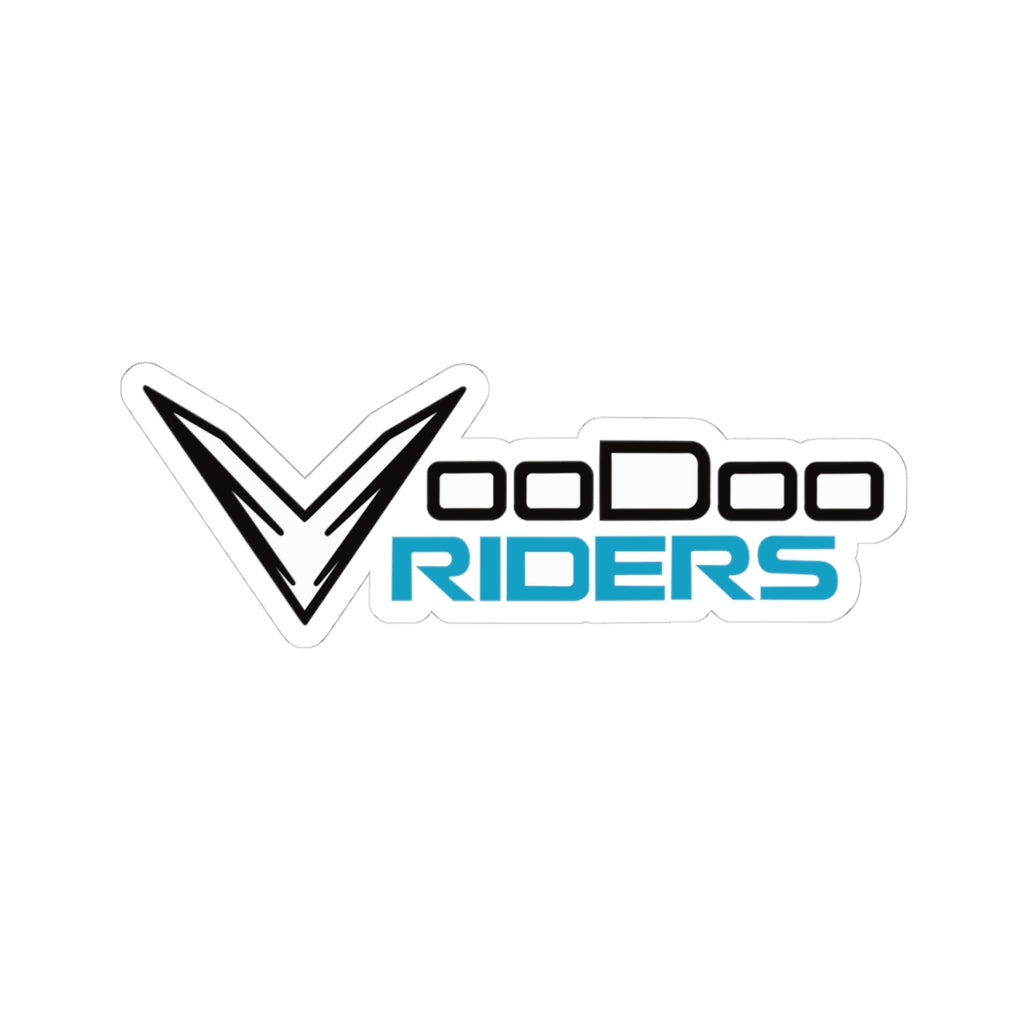 VooDoo Riders Logo Sticker — Waterproof Kiss-Cut Decal for Helmets, Laptops & Motorcycles