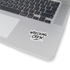 Wrecking Crew Kiss-Cut Sticker – Bold Script Decal for Laptops, Skateboards & Gear