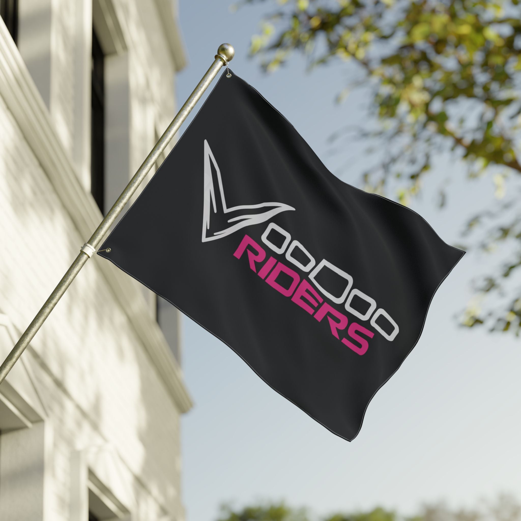 VooDoo Riders Flag - Fuchsia