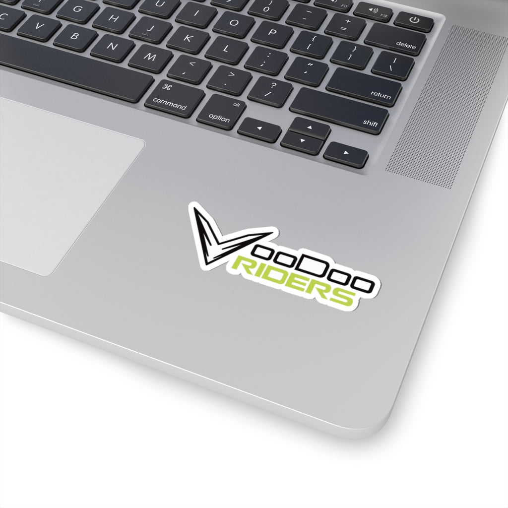 VooDoo Riders Logo Sticker — Kiss-Cut Motorcycle-Decal for Helmets, Laptops & Bikes