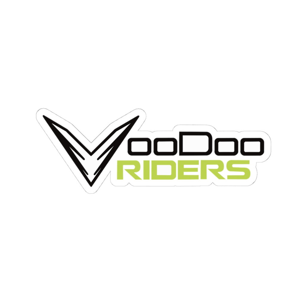 VooDoo Riders Logo Sticker — Kiss-Cut Motorcycle-Decal for Helmets, Laptops & Bikes