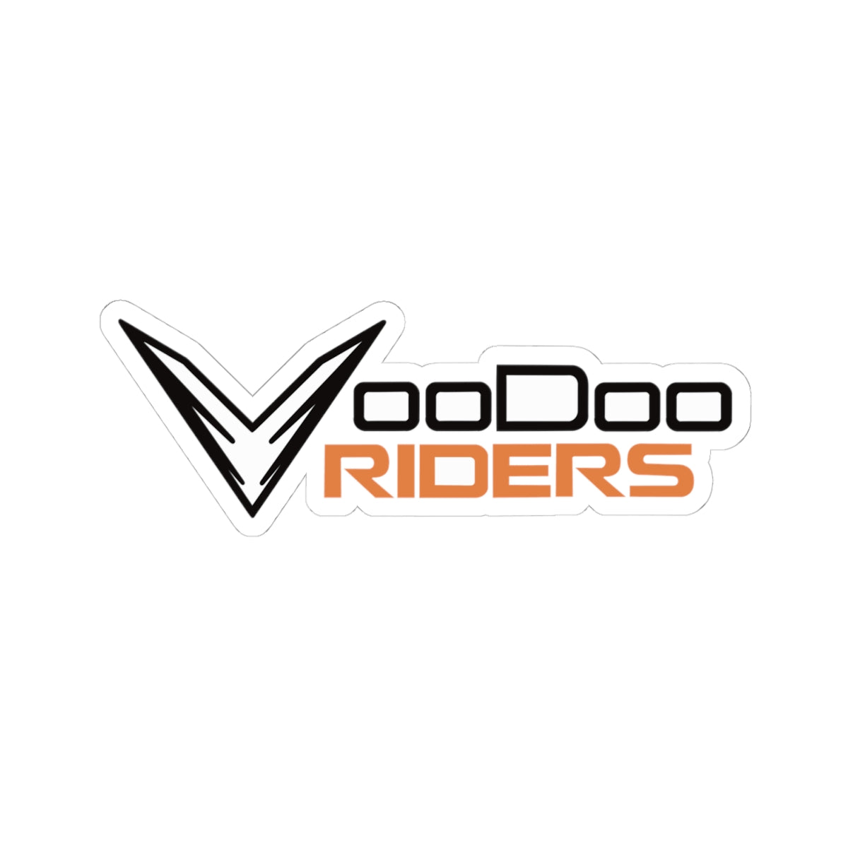 VooDoo Riders Kiss-Cut Sticker — Motorcycle Club Logo Decal