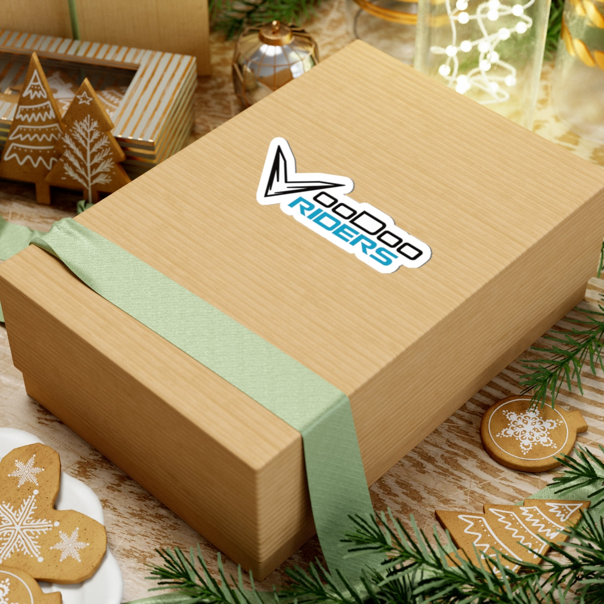VooDoo Riders Logo Sticker — Waterproof Kiss-Cut Decal for Helmets, Laptops & Motorcycles