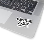 Wrecking Crew Kiss-Cut Sticker – Bold Script Decal for Laptops, Skateboards & Gear