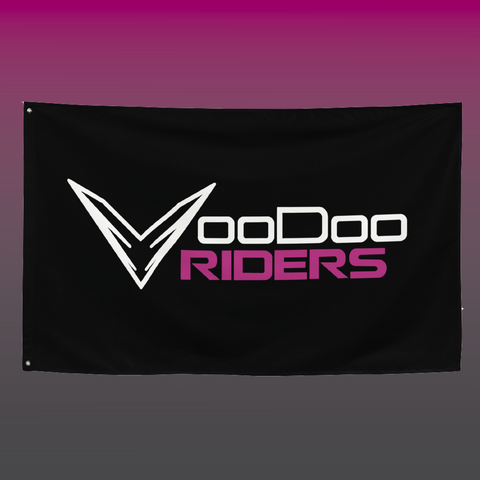 VooDoo Riders Flag- Fuchsia
