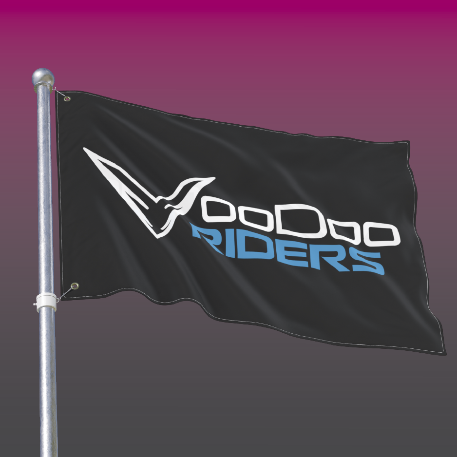 VooDoo Riders Flag - Blue
