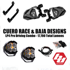 Chupacabra Cuero Race Mirror / Baja Designs LP4 Light Combo