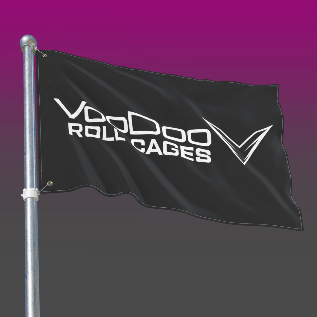 Voodoo Roll Cages Double-Sided Flag