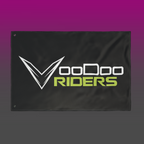 Voodoo Riders Double-Sided Flag - Lime