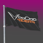 Voodoo Riders Double-Sided Flag - Orange