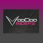 VooDoo Riders Double-Sided Flag - Fuchsia