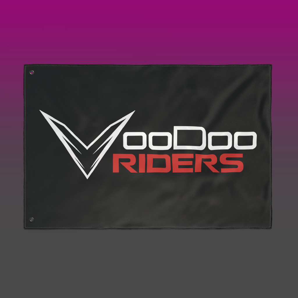 Voodoo Riders Double-Sided Flag - Red