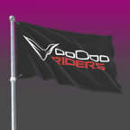 Voodoo Riders Double-Sided Flag - Red