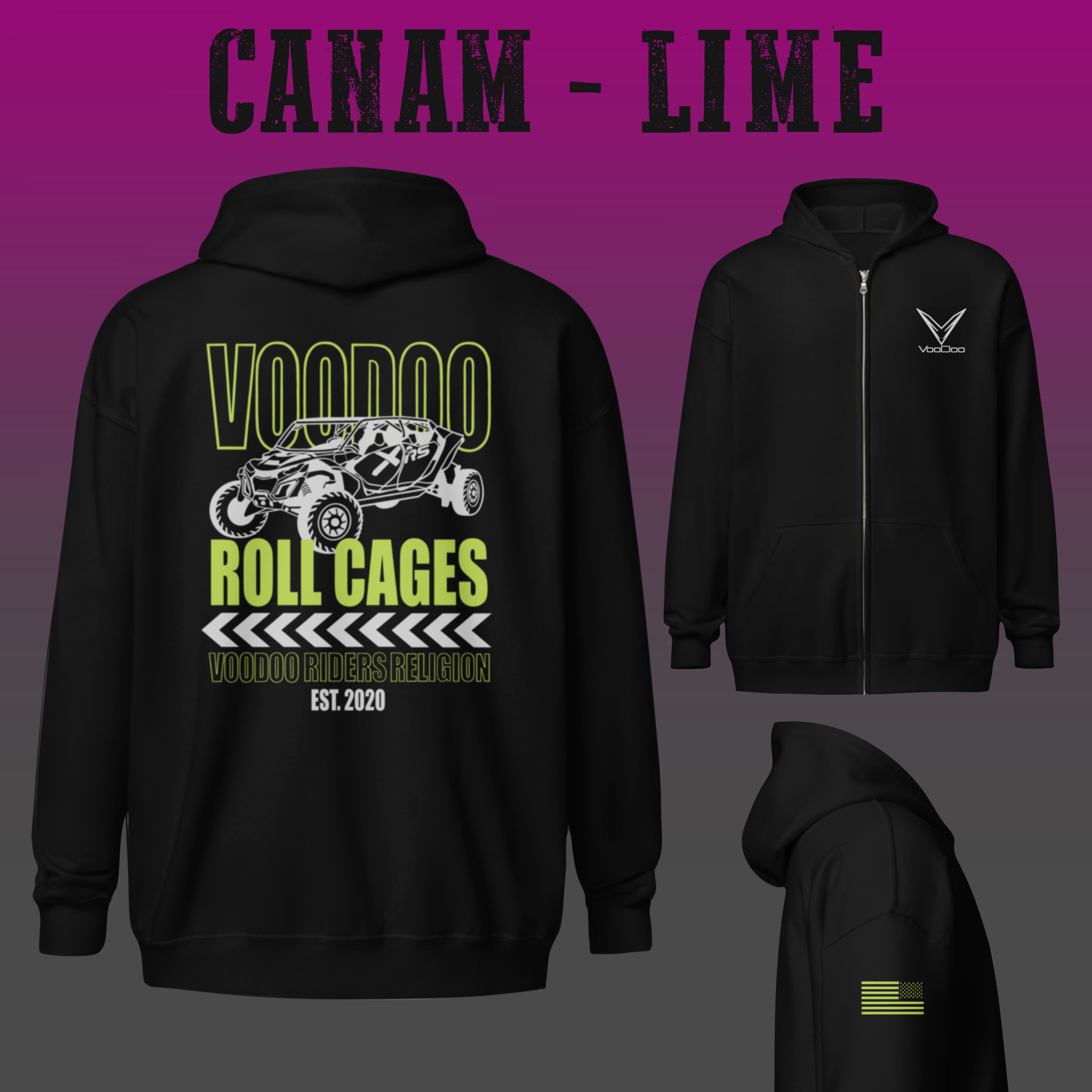 Voodoo Full Zip Hoodie - Unisex