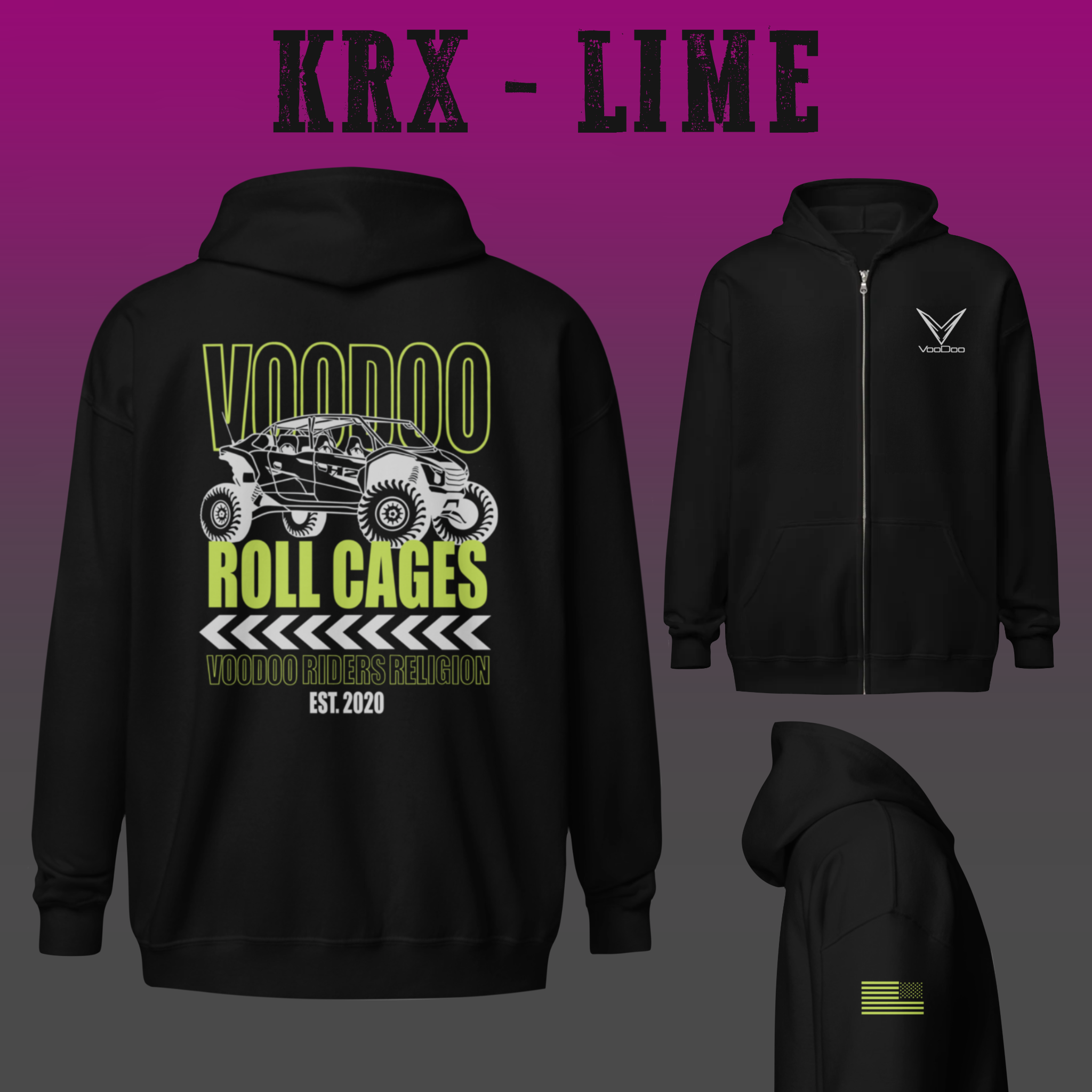 Voodoo Full Zip Hoodie - Unisex