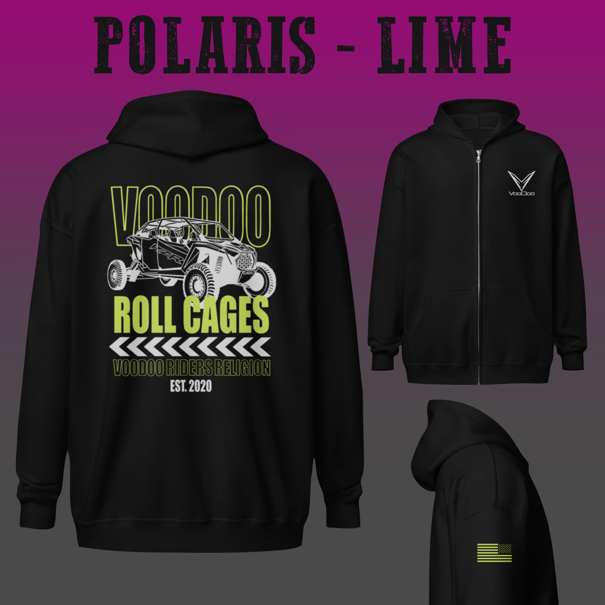Voodoo Full Zip Hoodie - Unisex